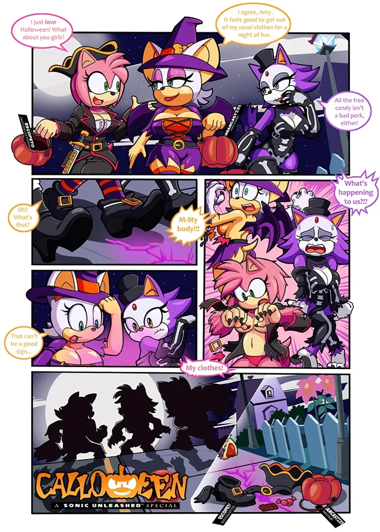 Calloween - Night of the Were-girls porn comic picture 1