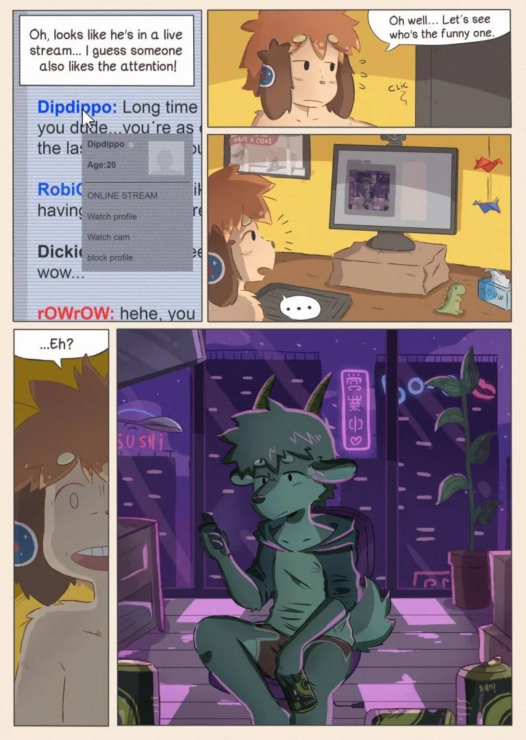 Cam Friends porn comic picture 7