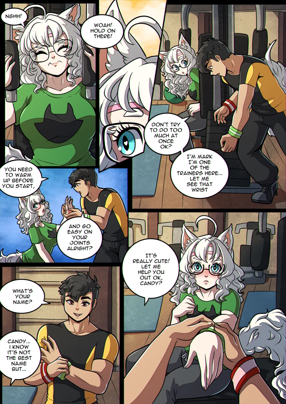 Candy's Workout porn comic picture 4