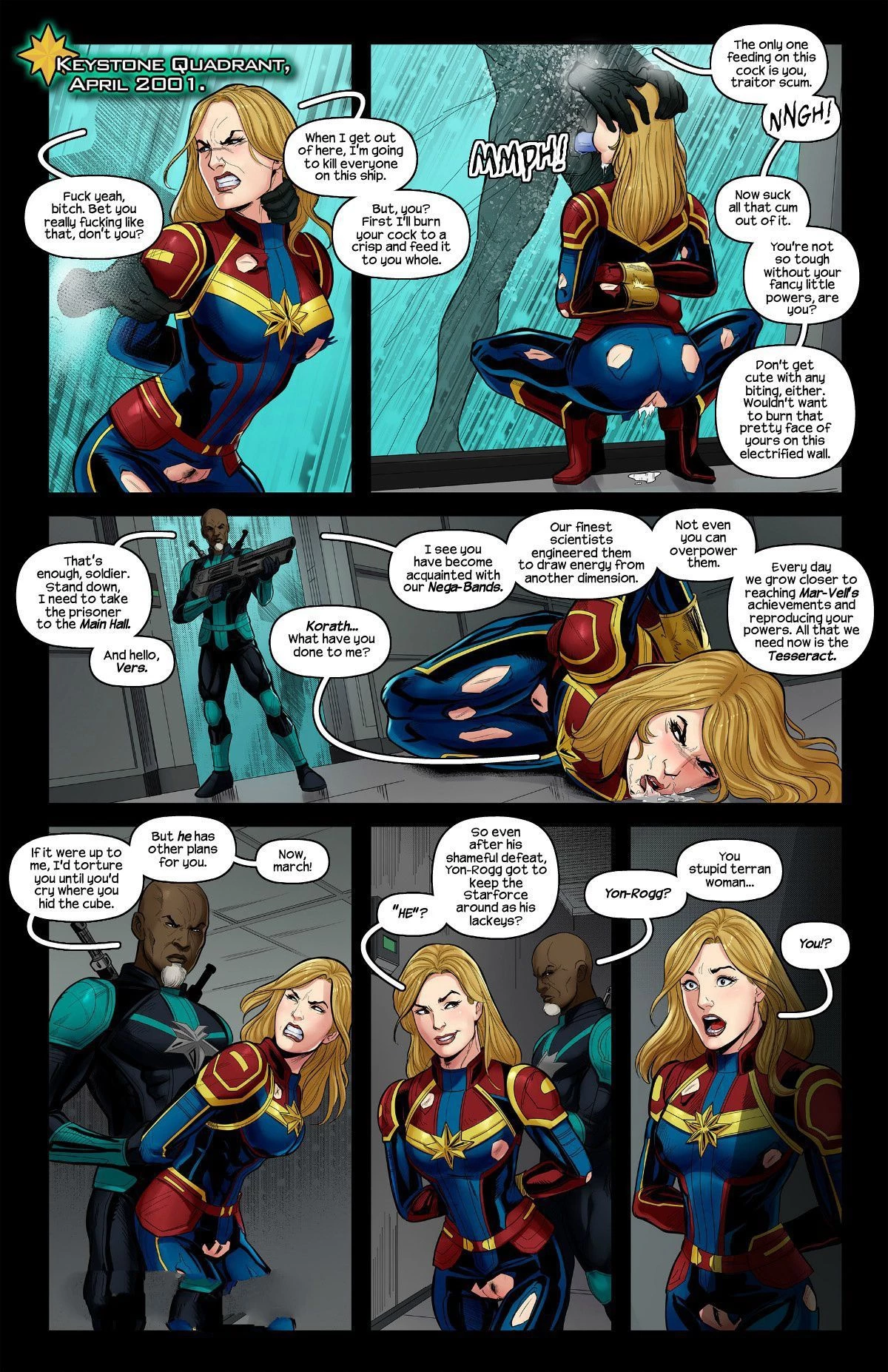 Captain Marvel - Accused porn comic picture 3