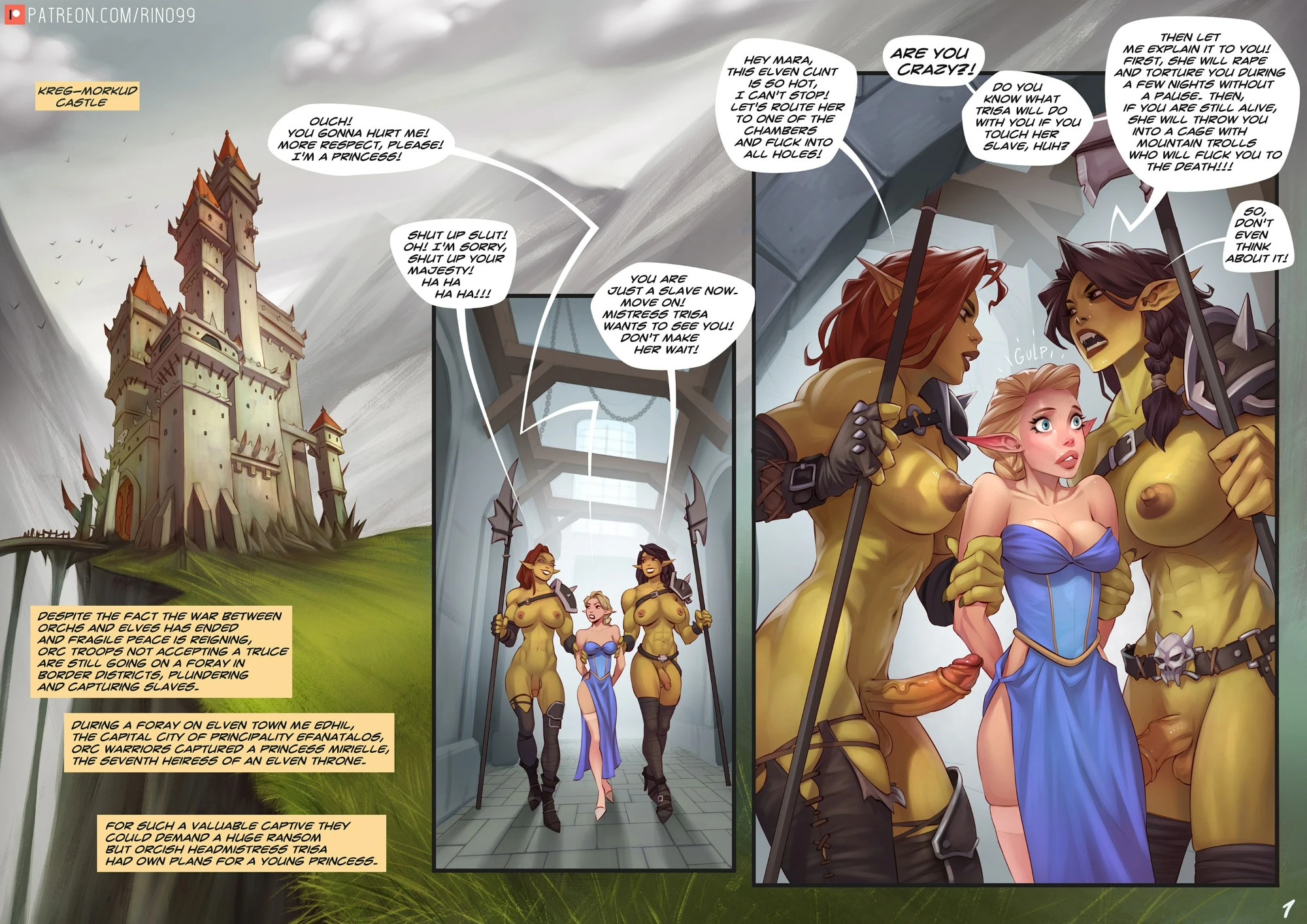 Captive of the Orcs [Futa] porn comic picture 2