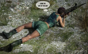 Captive Sniper porn comic picture 1