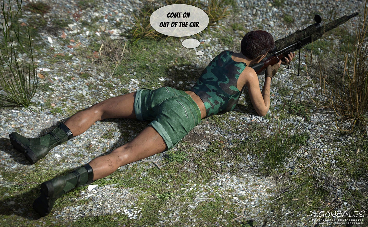 Captive Sniper porn comic picture 1