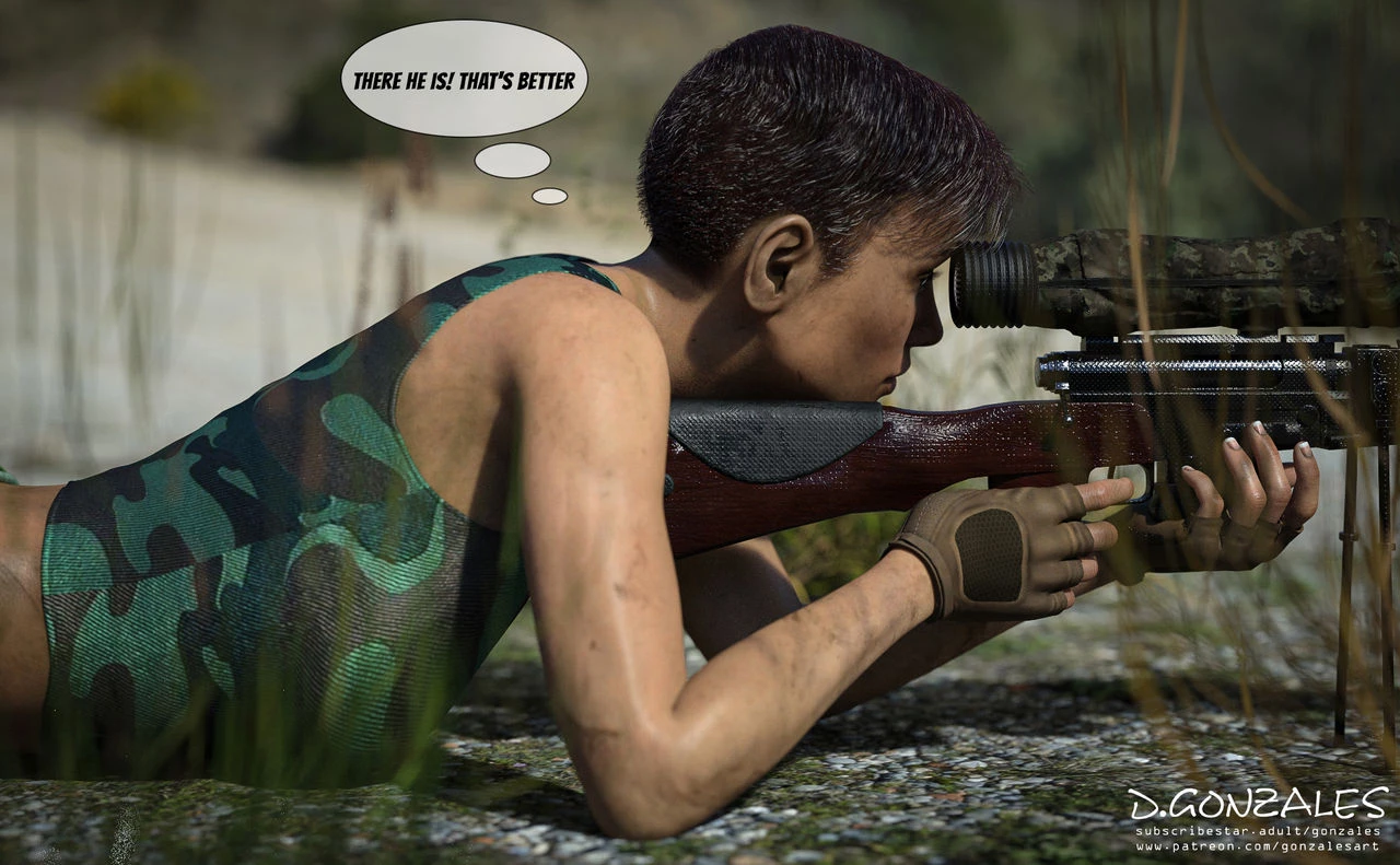 Captive Sniper porn comic picture 2