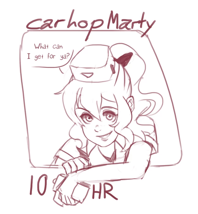 Carhop Marty 10hr porn comic picture 1
