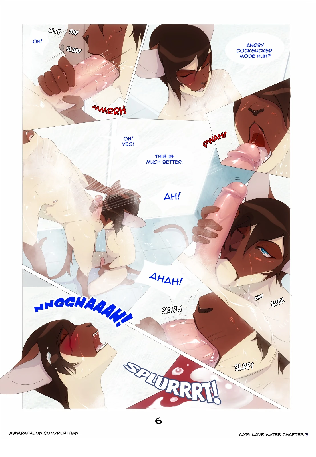 Cats Love Water 3 porn comic picture 7