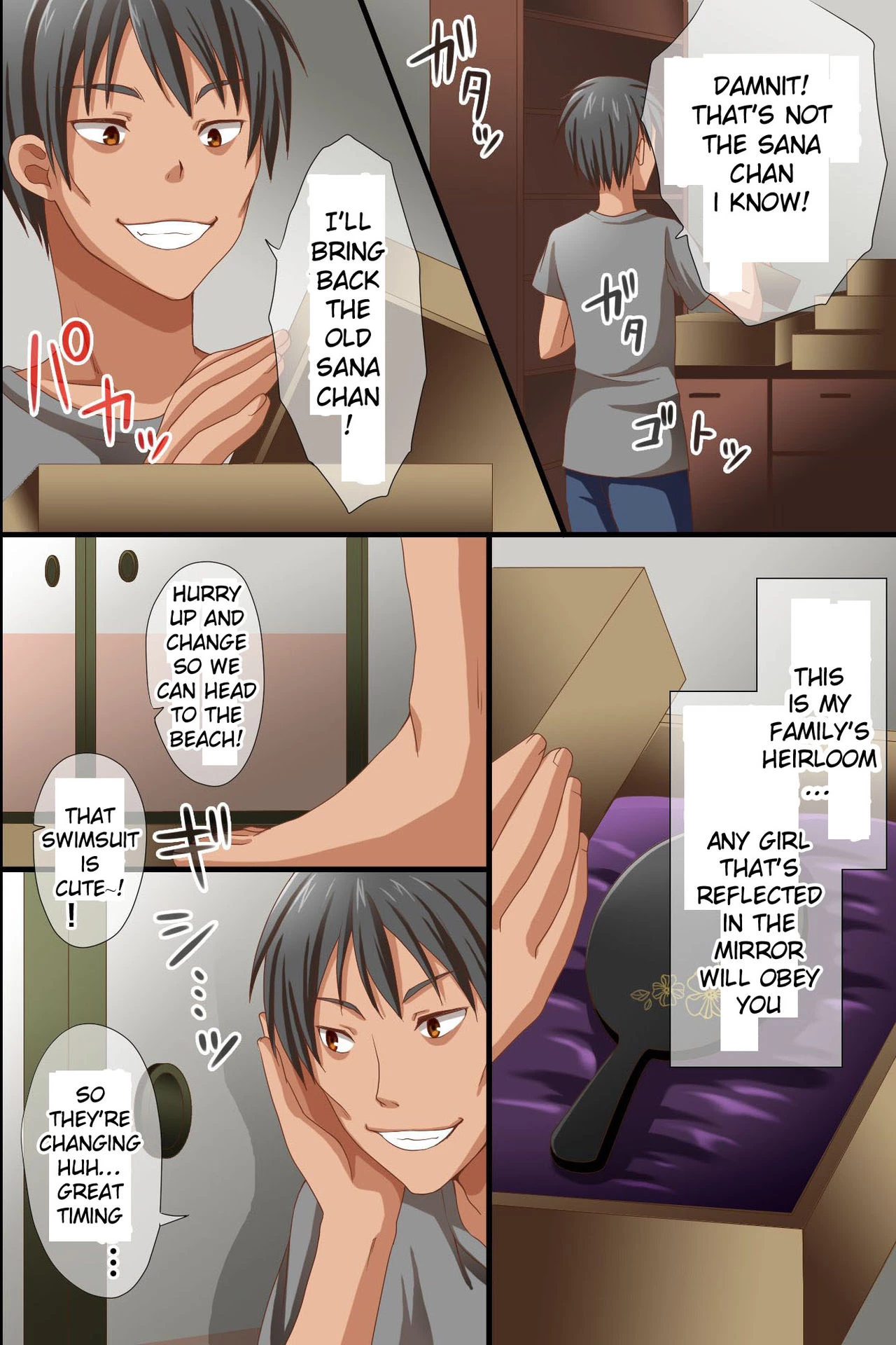 Cheeky nieces came to play, so I used a magical mirror to make them my cute obedient slaves porn comic picture 6