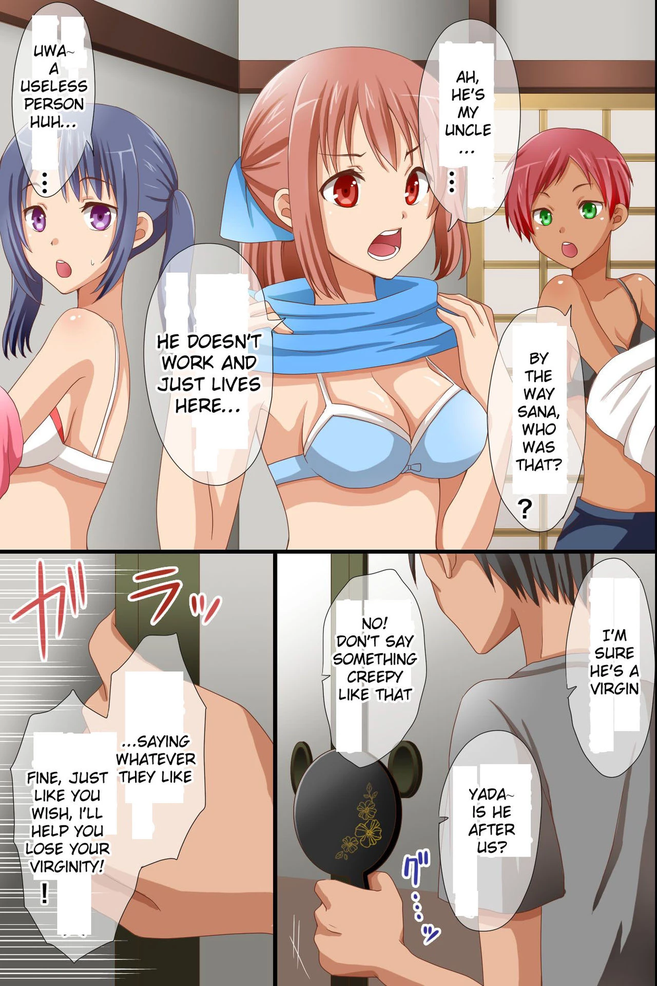 Cheeky nieces came to play, so I used a magical mirror to make them my cute obedient slaves porn comic picture 7