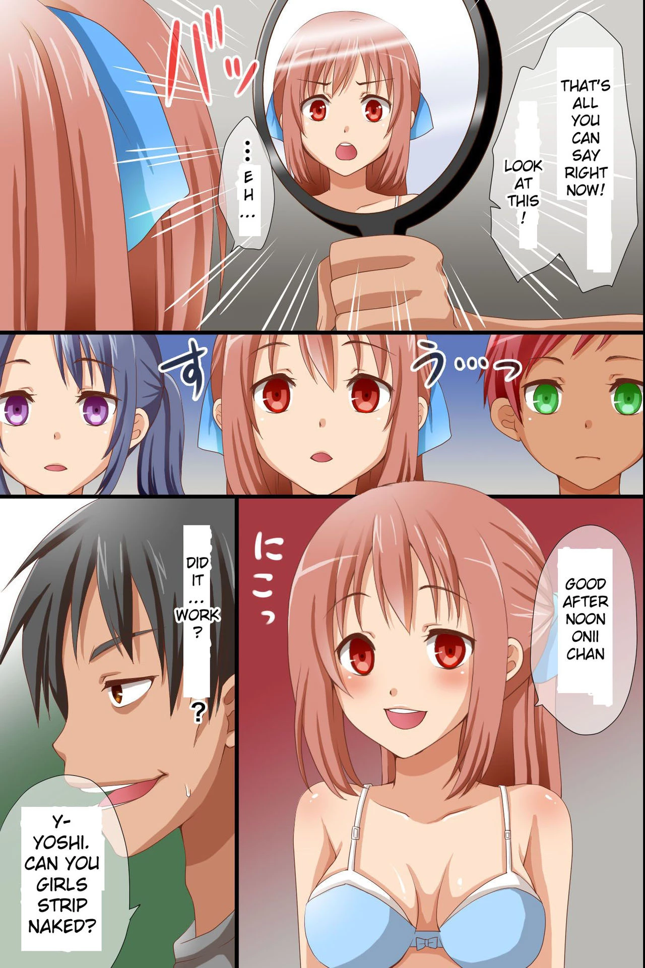 Cheeky nieces came to play, so I used a magical mirror to make them my cute obedient slaves porn comic picture 9