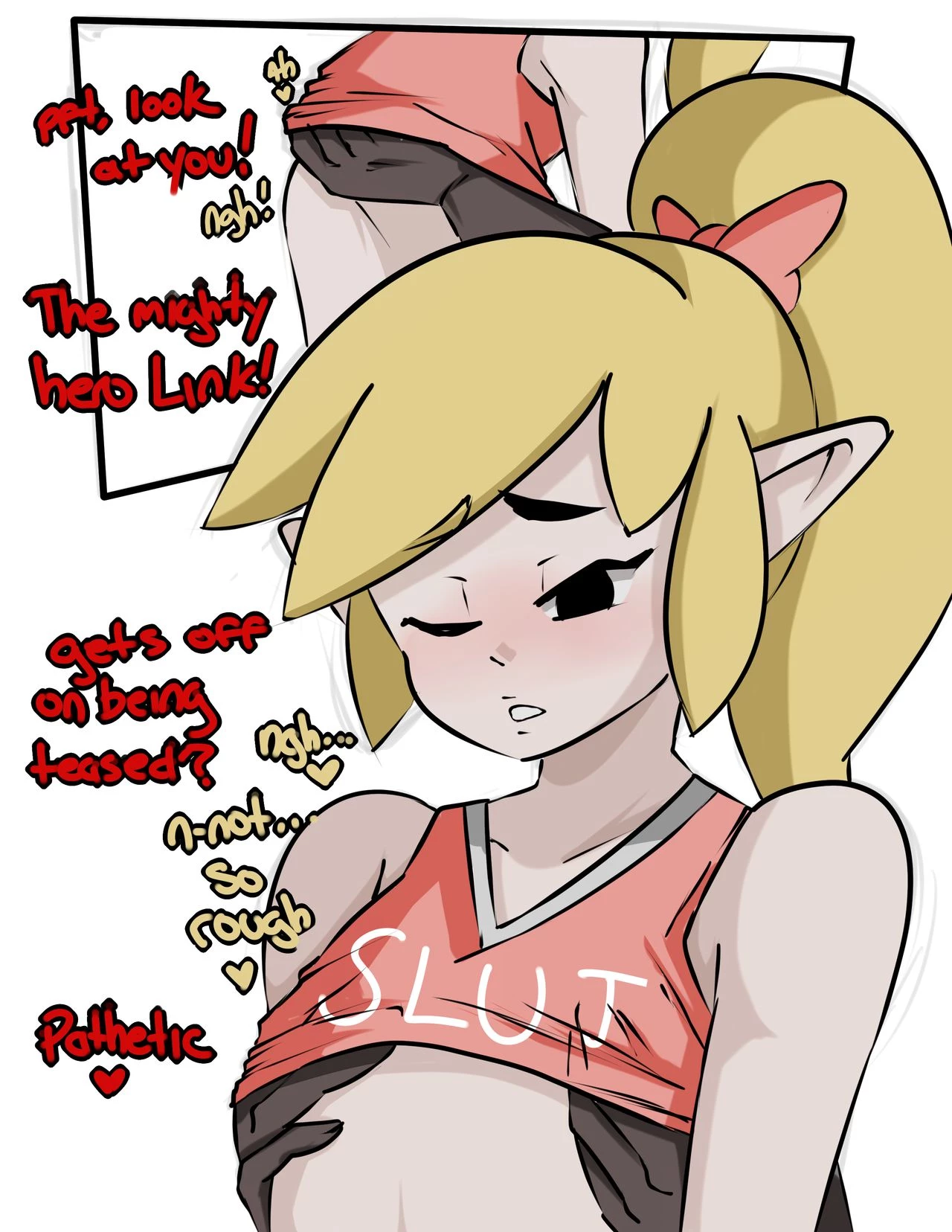 Cheerleader Link porn comic picture 2