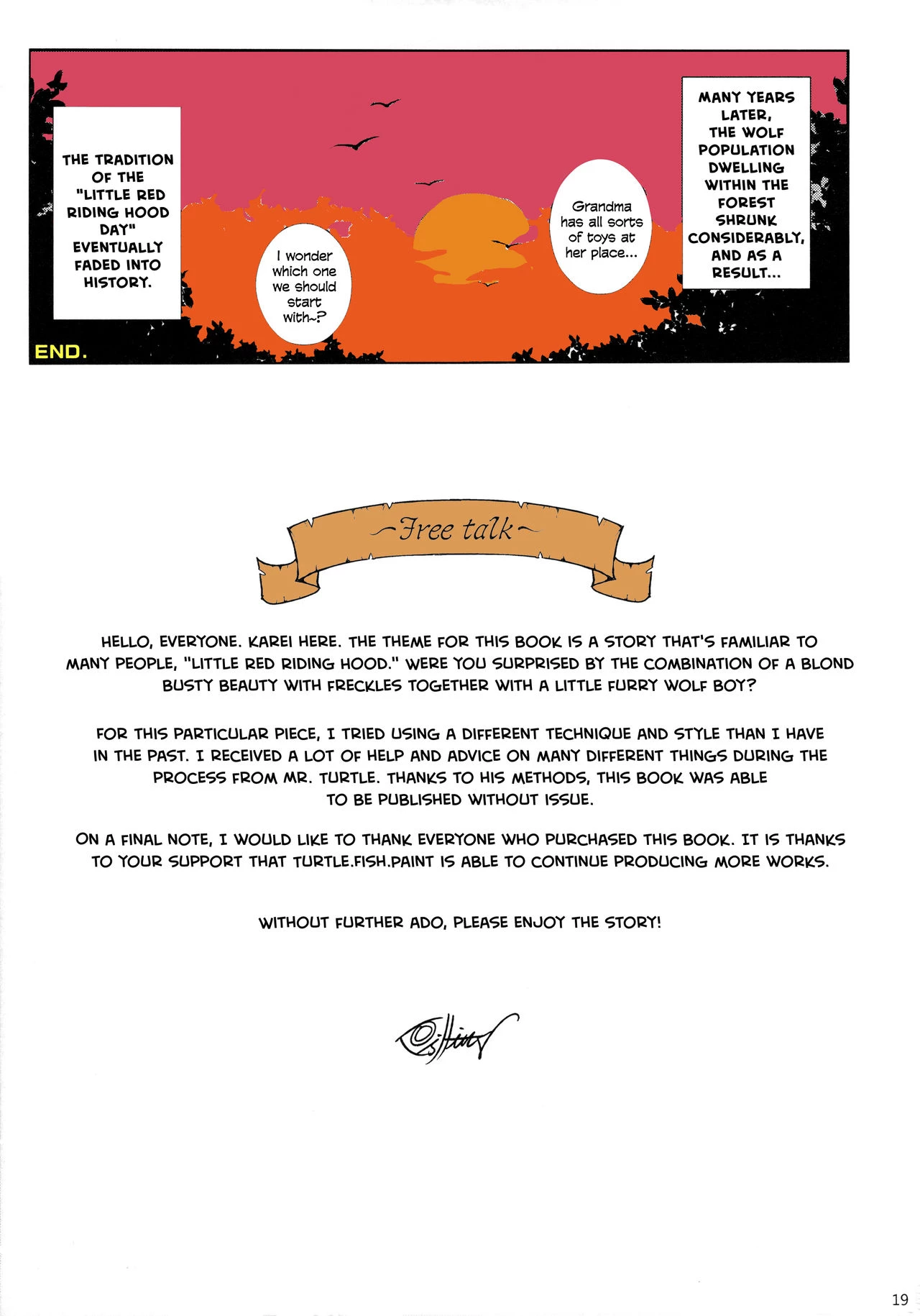 Childhood Destruction - Big Red Riding Hood and The Little Wolf porn comic picture 19