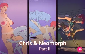 Chris & Neomorph 2 porn comic picture 1