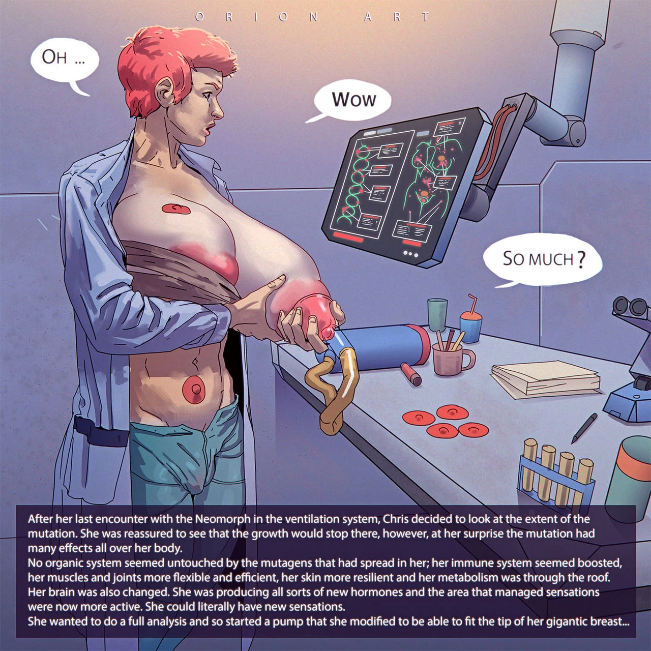 Chris & Neomorph 4 porn comic picture 2