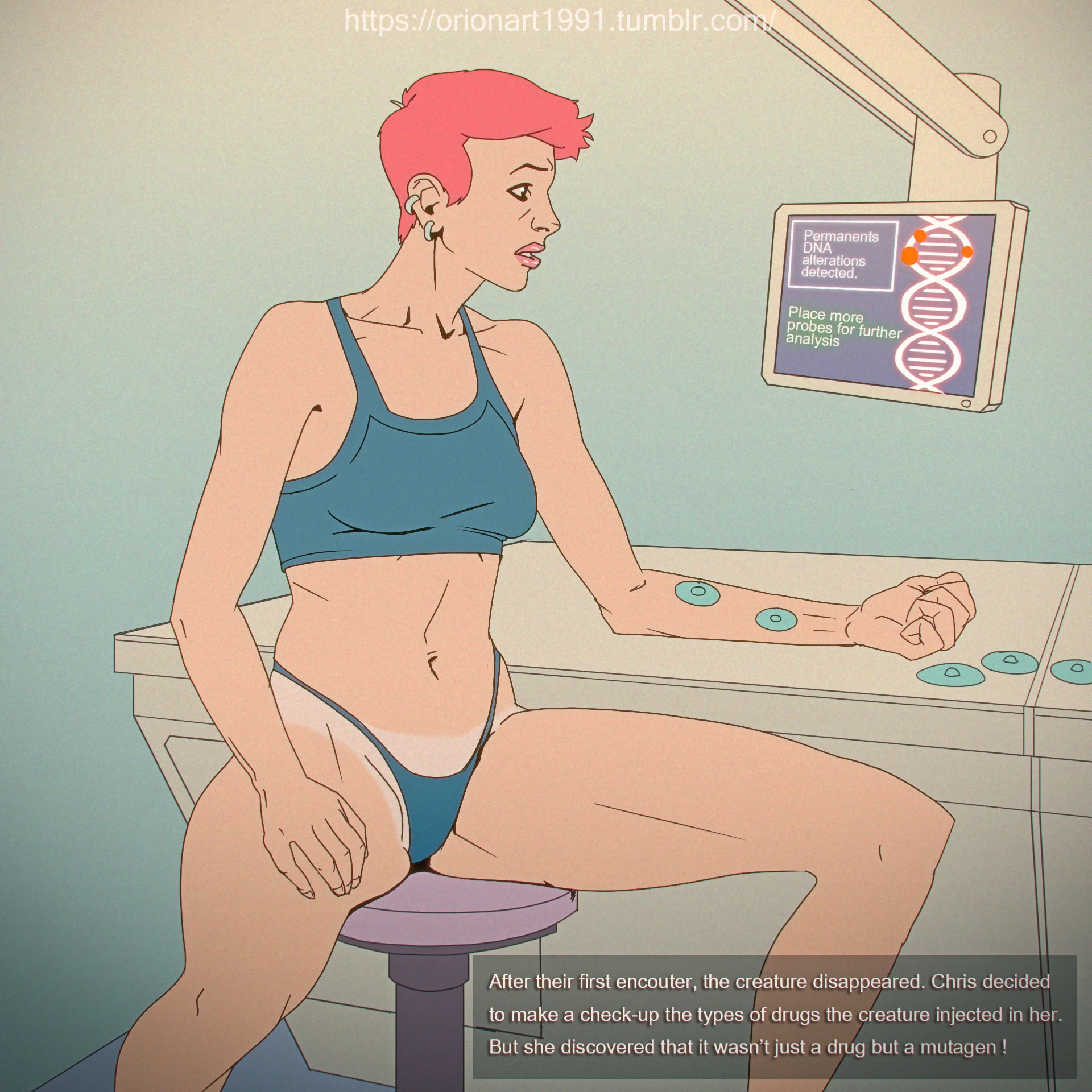 Chris & Neomorph porn comic picture 8