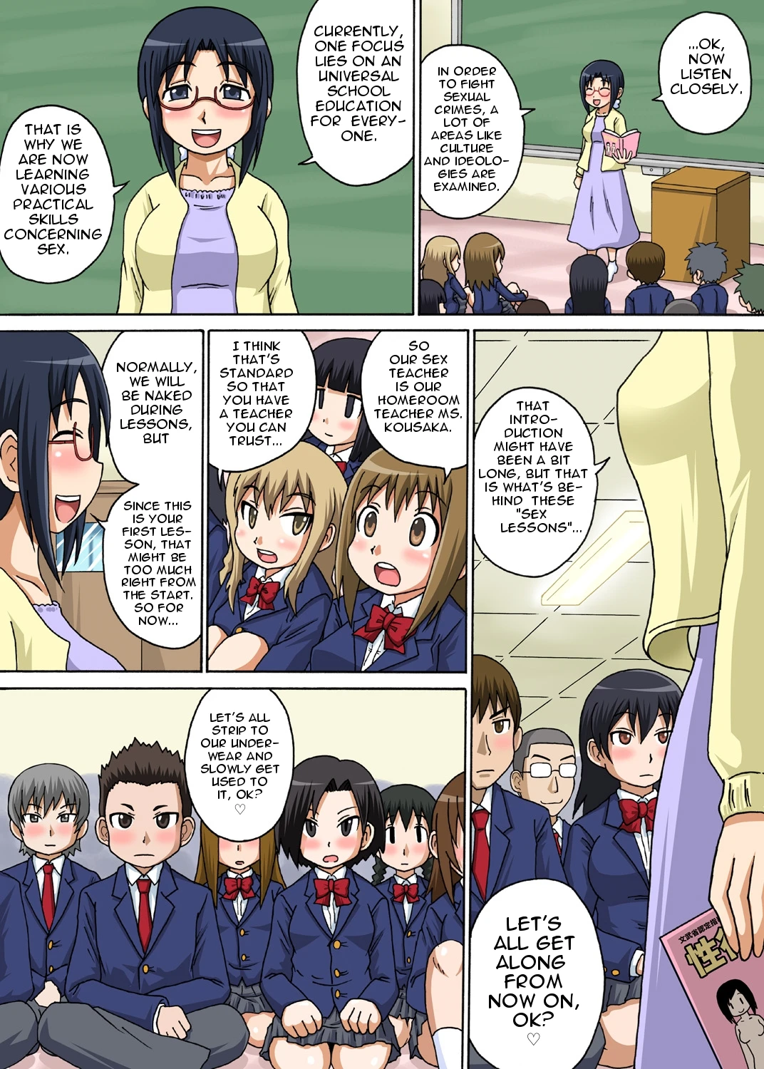 Classmate to Ecchi Jugyou porn comic picture 5