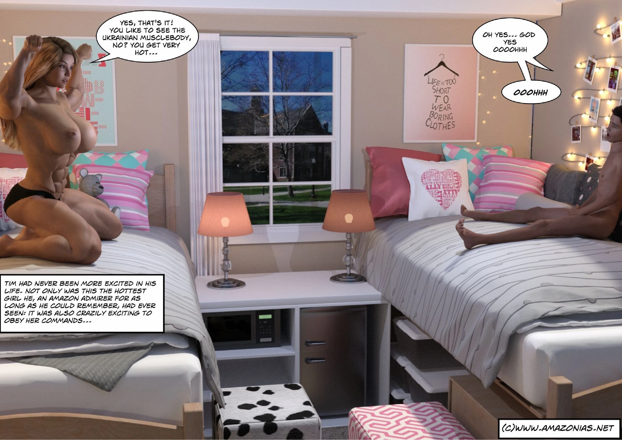 College Girl Muscle porn comic picture 22