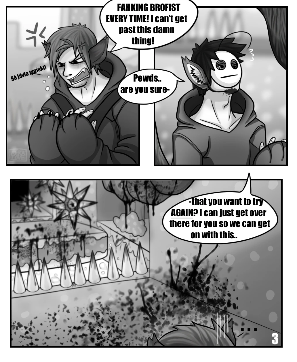 Continue? - Pewdie X Cry porn comic picture 4