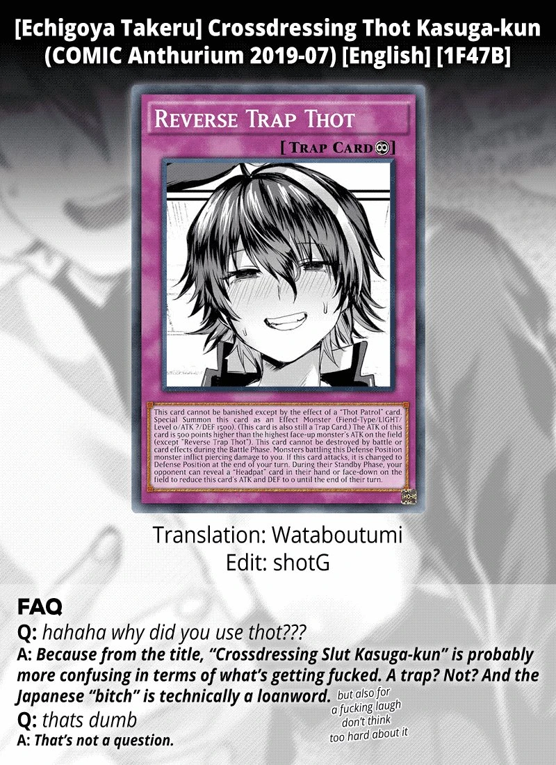 Crossdressing Thot Kasuga-kun porn comic picture 21