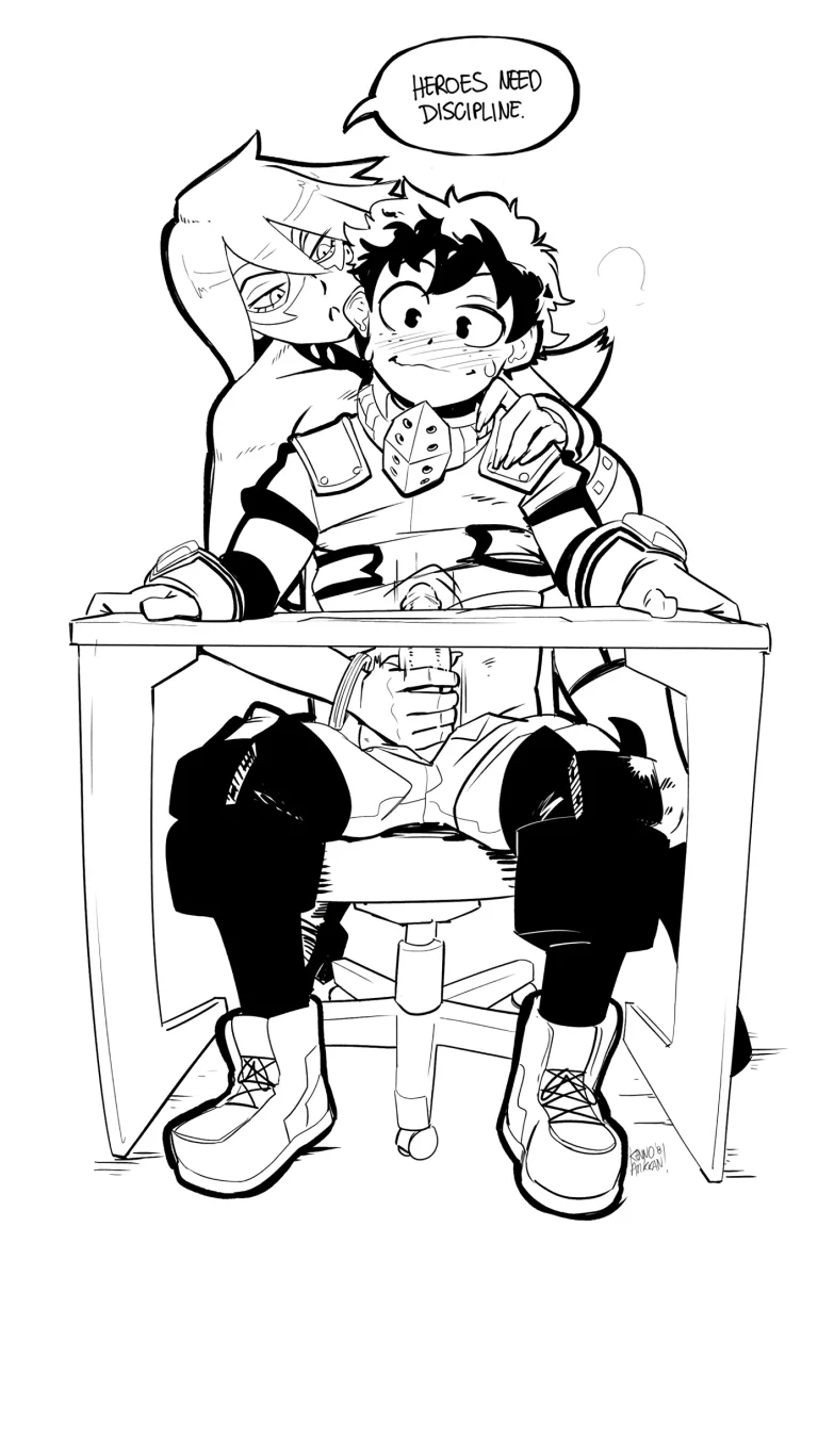 Deku and Midnight porn comic picture 1