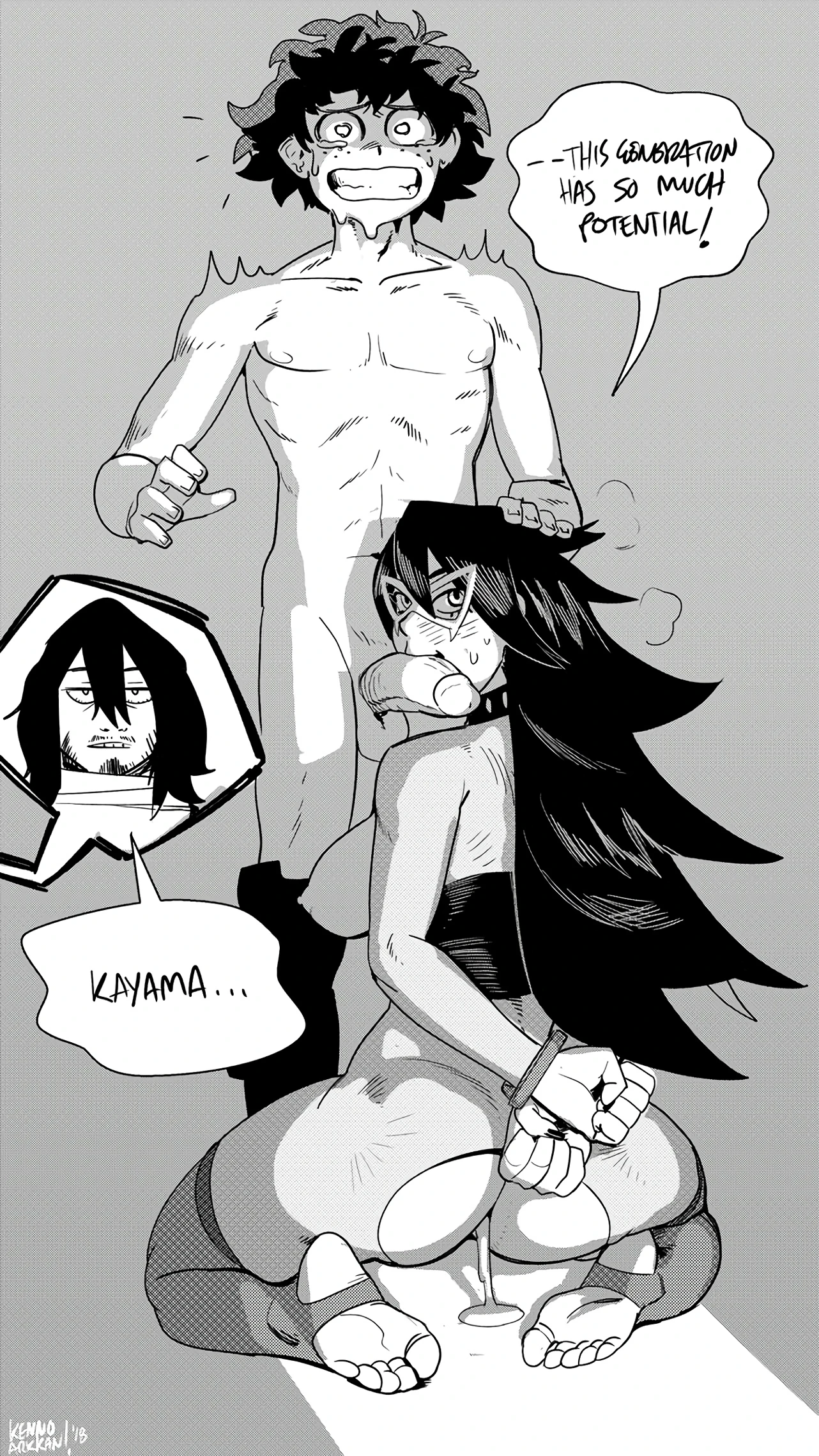 Deku and Midnight porn comic picture 9