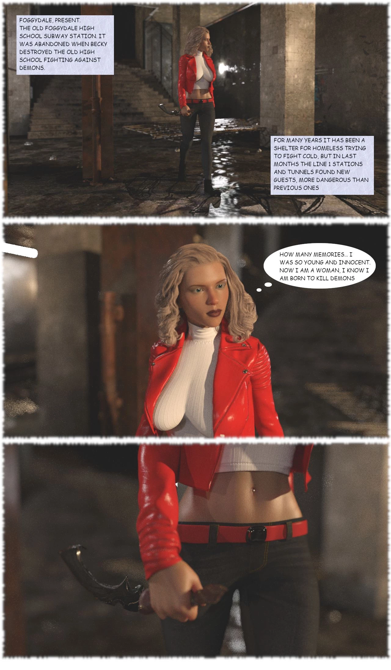 Demon Huntress porn comic picture 4