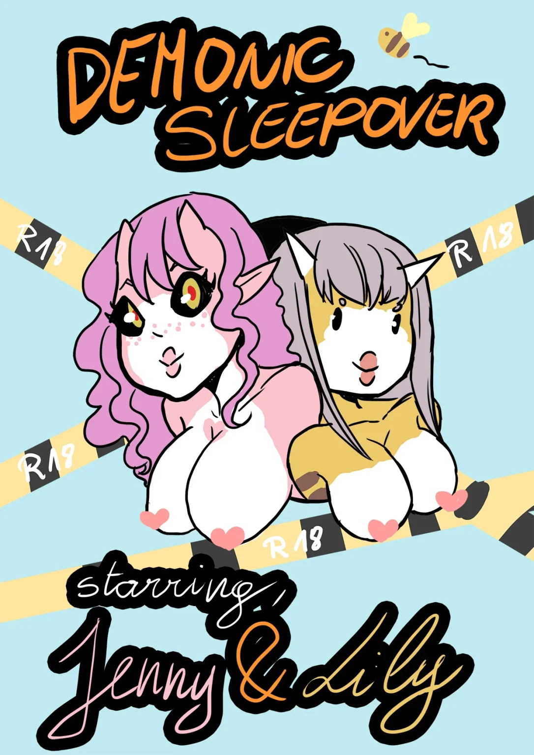 Demonic Sleepover porn comic picture 1