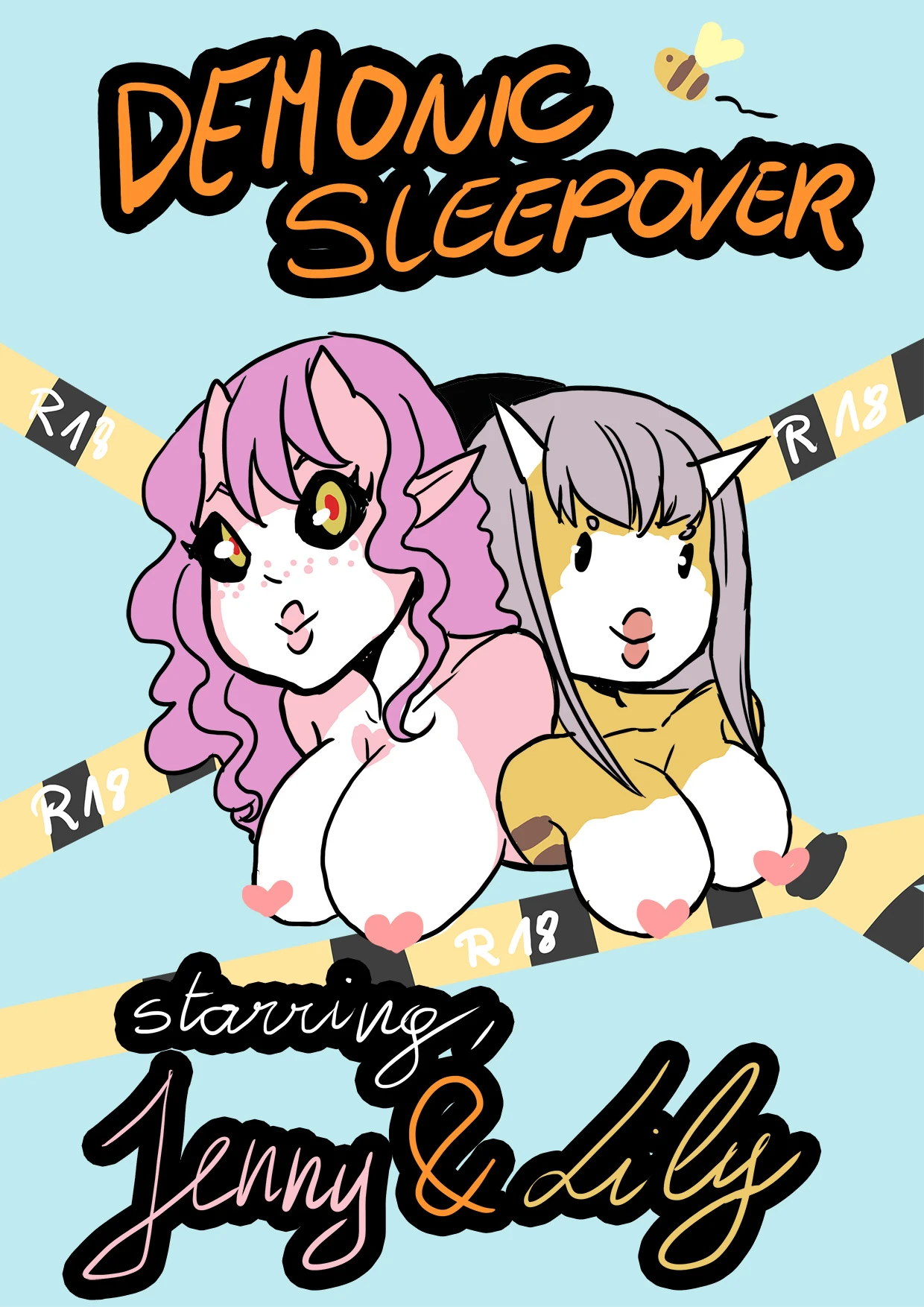 Demonic Sleepover porn comic picture 1
