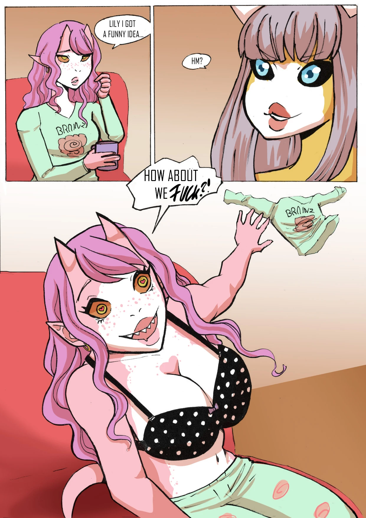 Demonic Sleepover porn comic picture 4