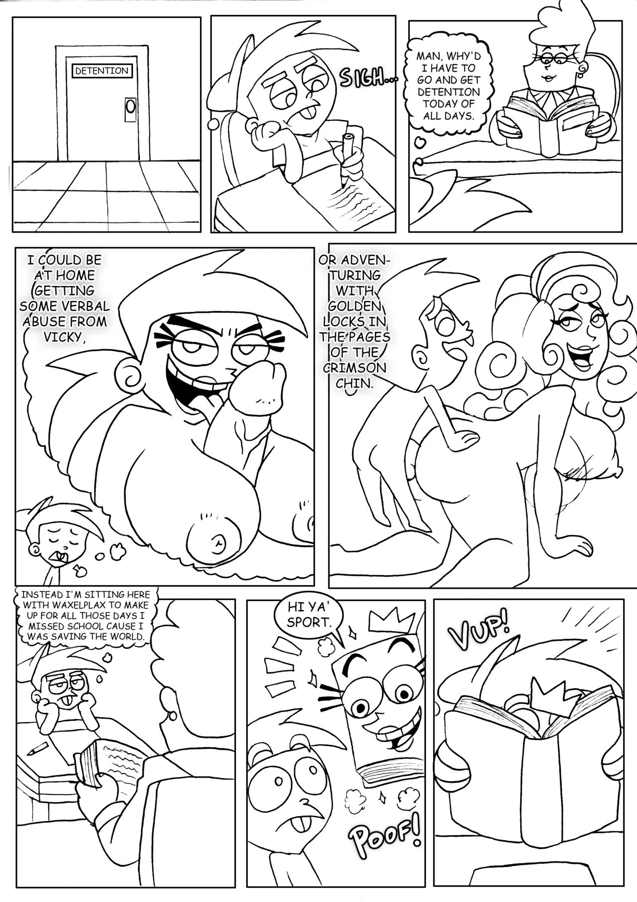 Detention Blue Balls porn comic picture 1