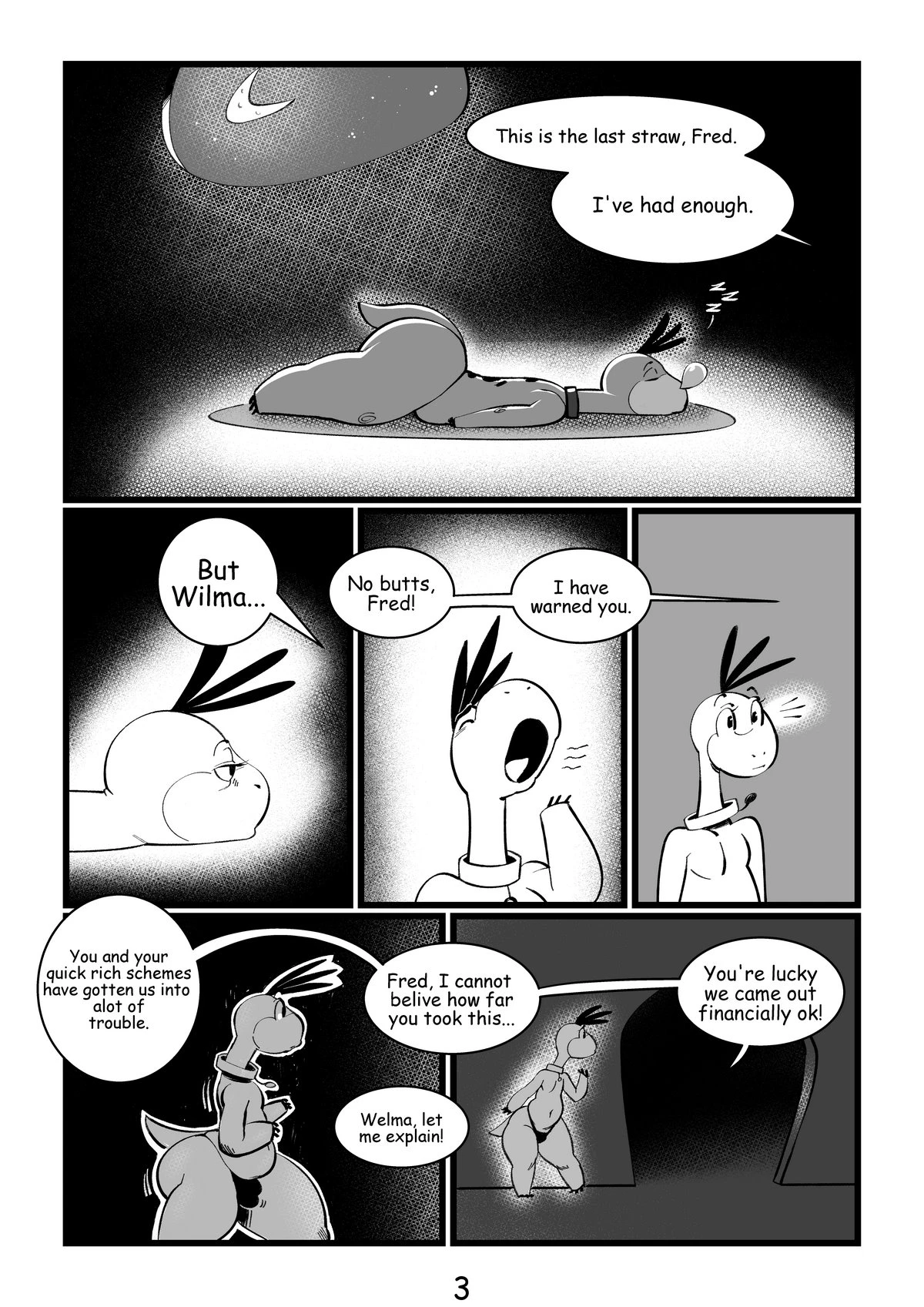 Dino♂️ porn comic picture 3