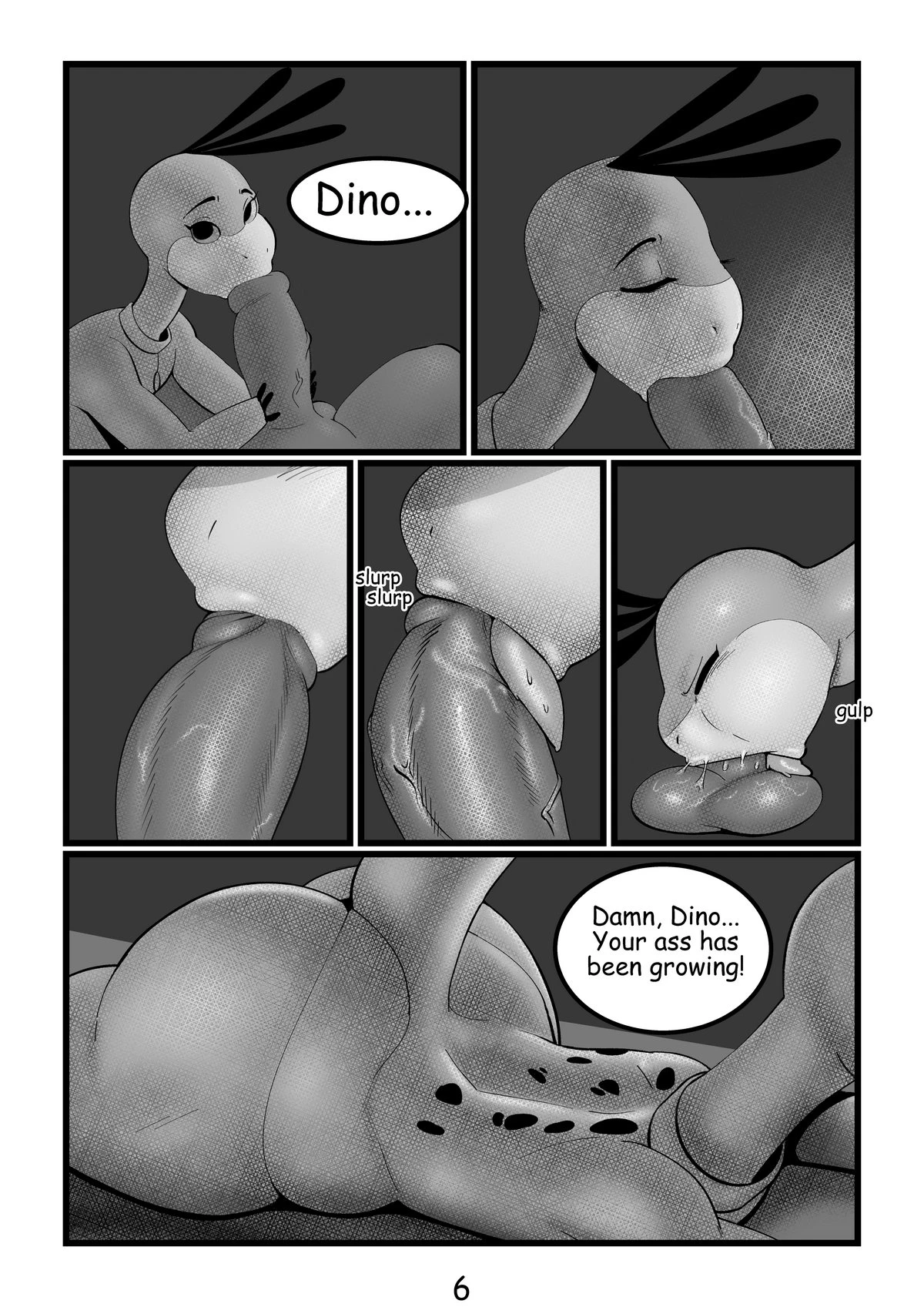 Dino♂️ porn comic picture 6