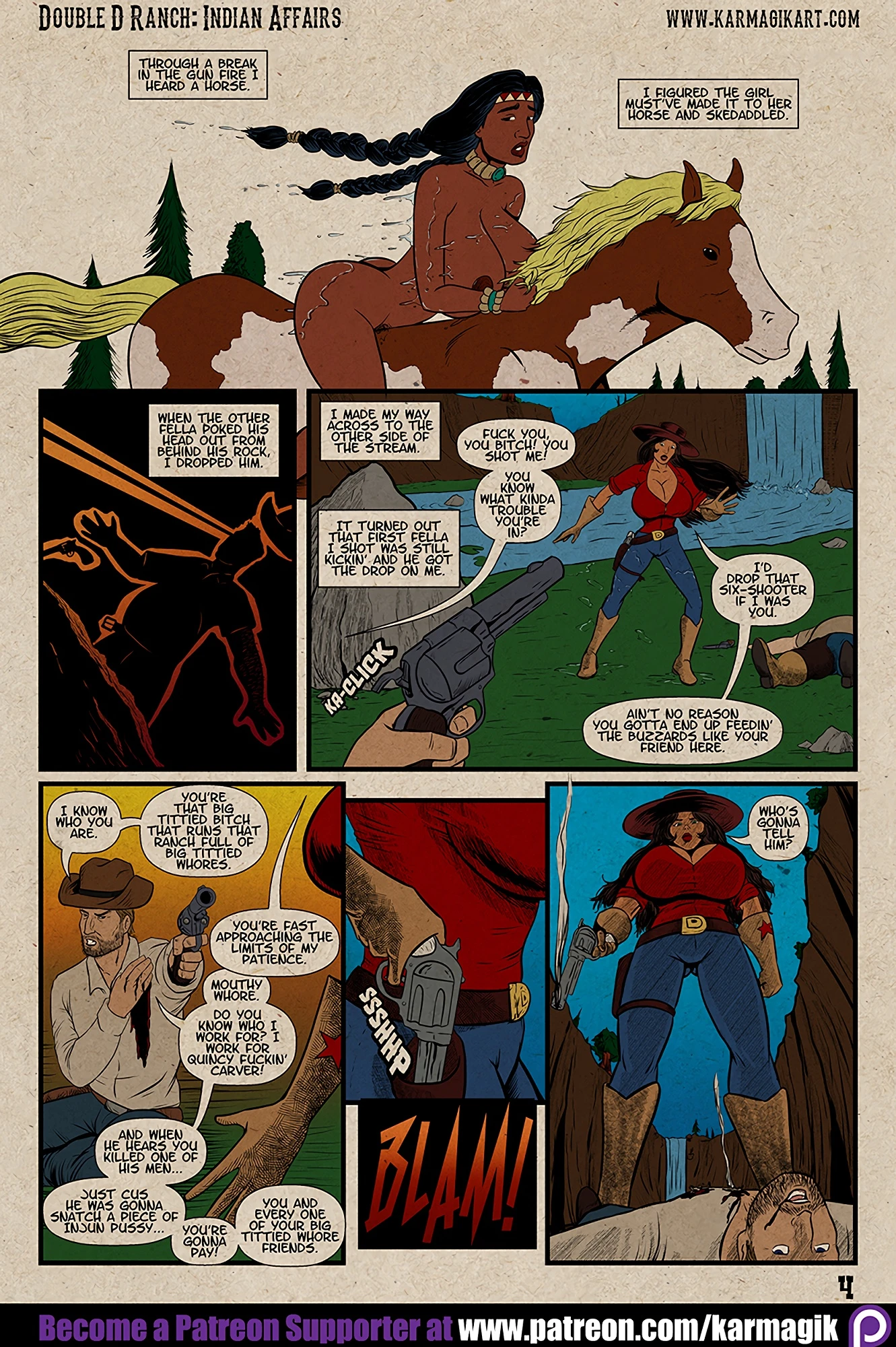 Double D Ranch - Indian Affairs porn comic picture 5