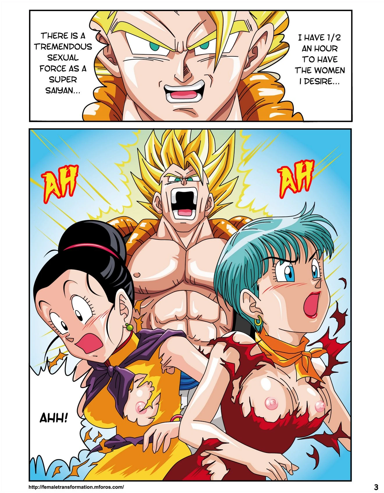 Dragon Ball H: Sex Sayan! porn comic picture 4