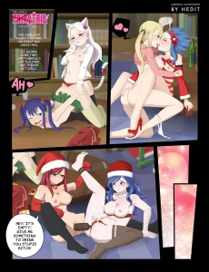 Drunken Tail: Christmas part porn comic picture 1