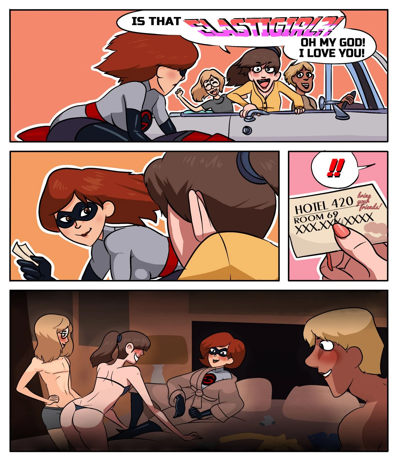 Elastigirl Comic porn comic picture 1