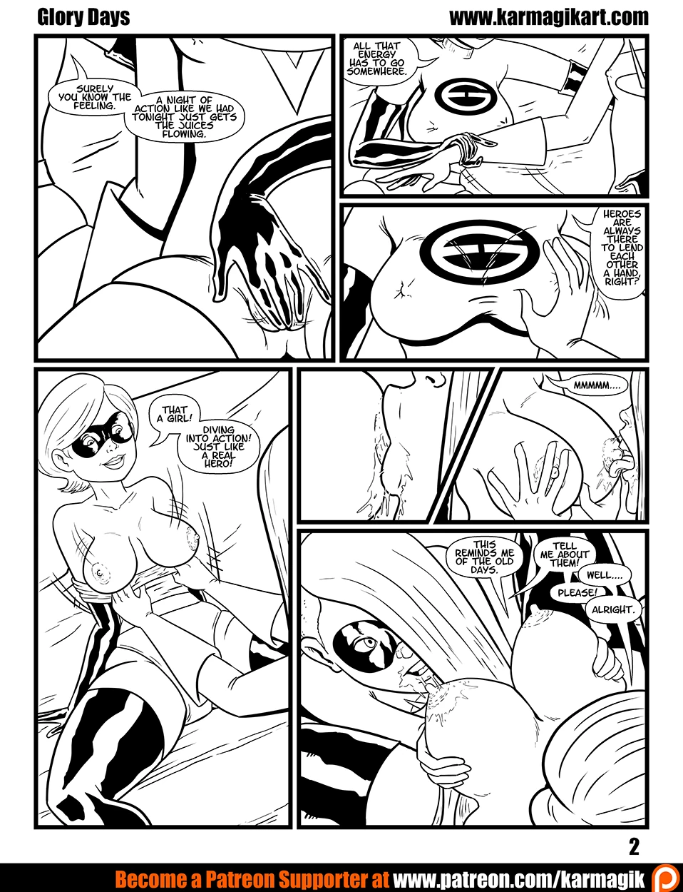 Elastigirl in Glory Days porn comic picture 3
