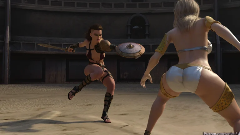 Elf vs Barbarian porn comic picture 10