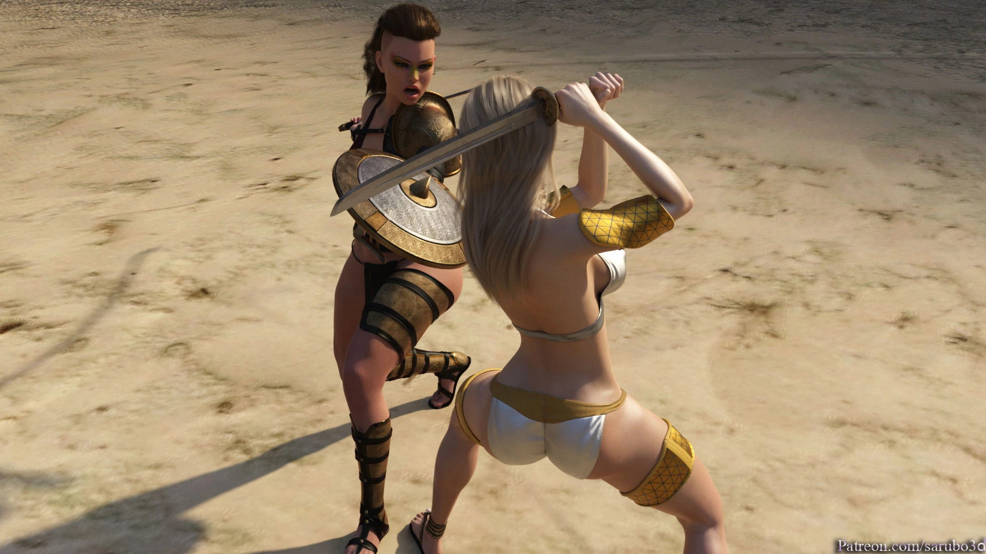 Elf vs Barbarian porn comic picture 13