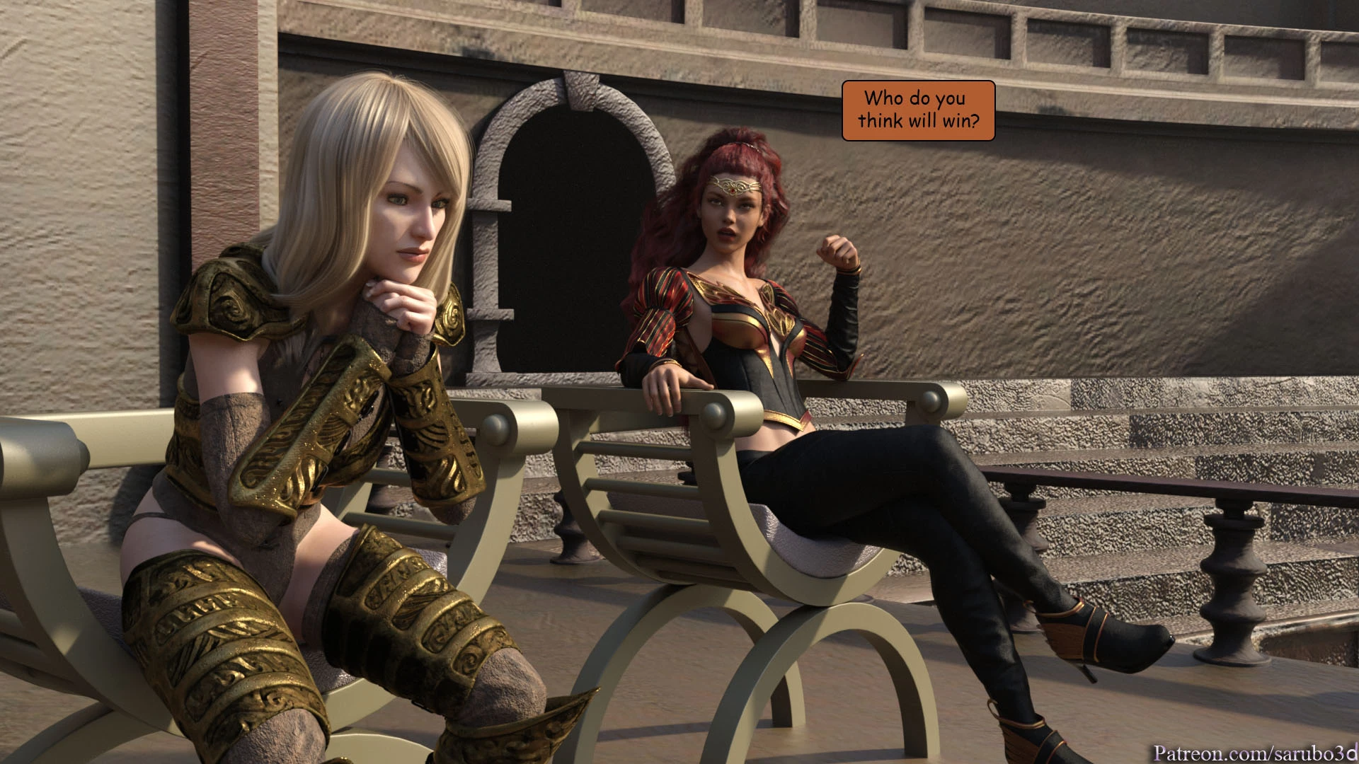 Elf vs Barbarian porn comic picture 16