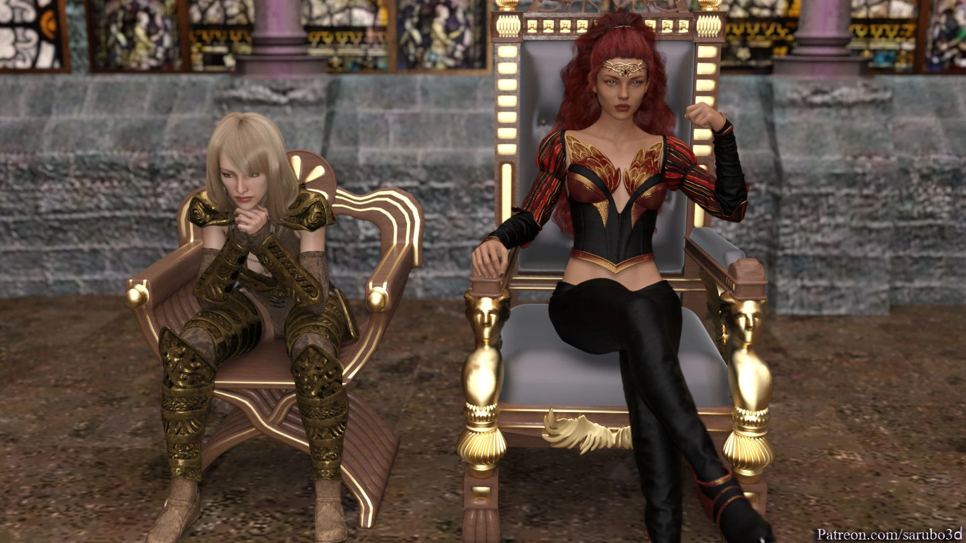 Elf vs Barbarian porn comic picture 2