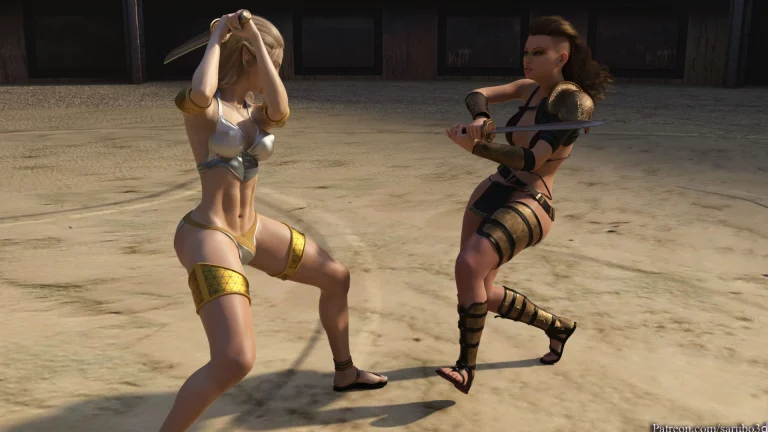 Elf vs Barbarian porn comic picture 20