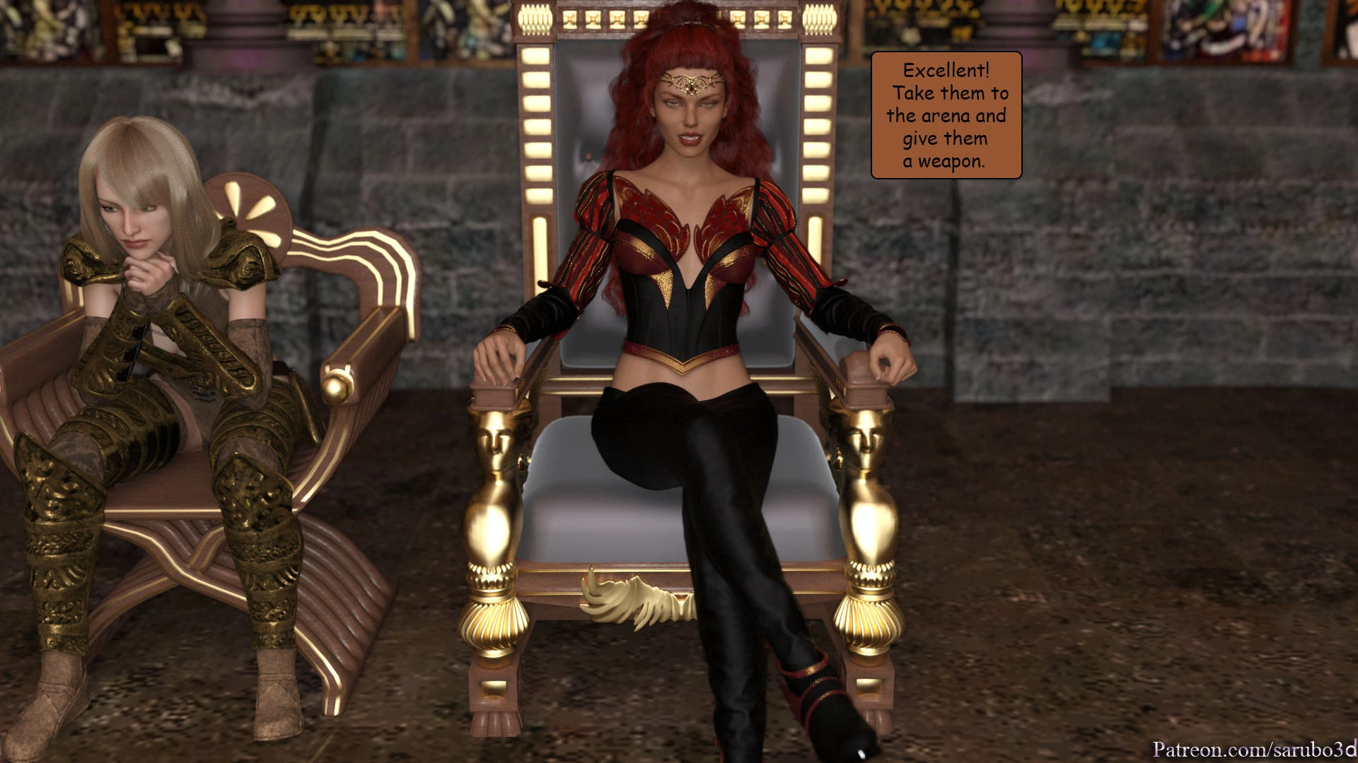 Elf vs Barbarian porn comic picture 4