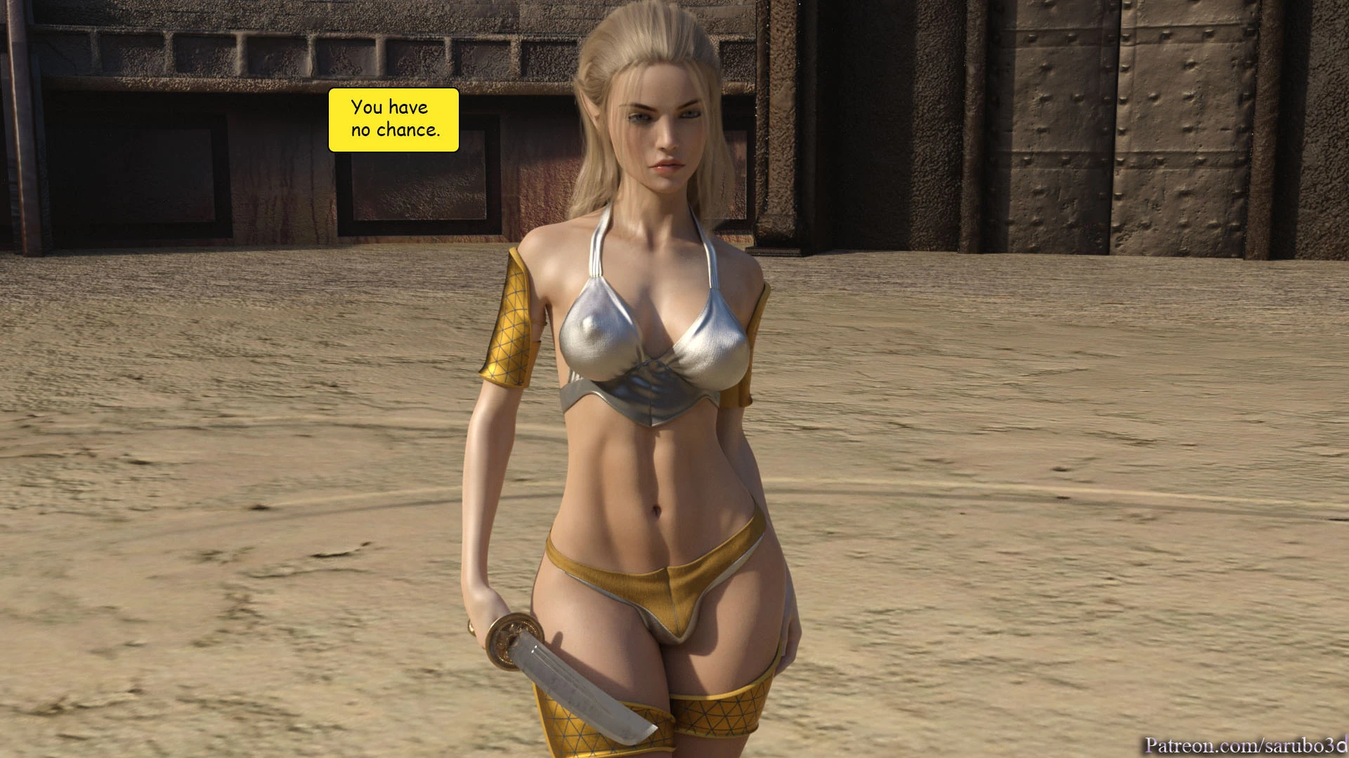 Elf vs Barbarian porn comic picture 6