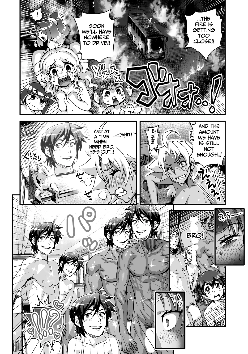 Energy Kyo-ka!! ~Bakunyuu JK. Gachizeme Hatsujouchuu!~ Chou Pinch! Tonda Ero Bus Dai Shissou! Zenra Jousha de Nukitsu Nukaretsu!? porn comic picture 12