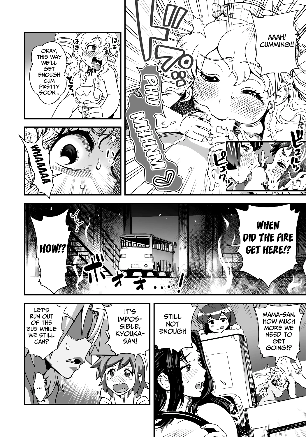 Energy Kyo-ka!! ~Bakunyuu JK. Gachizeme Hatsujouchuu!~ Chou Pinch! Tonda Ero Bus Dai Shissou! Zenra Jousha de Nukitsu Nukaretsu!? porn comic picture 8