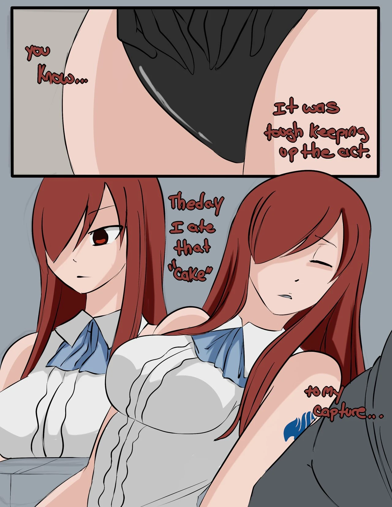 Erza Corruption porn comic picture 13