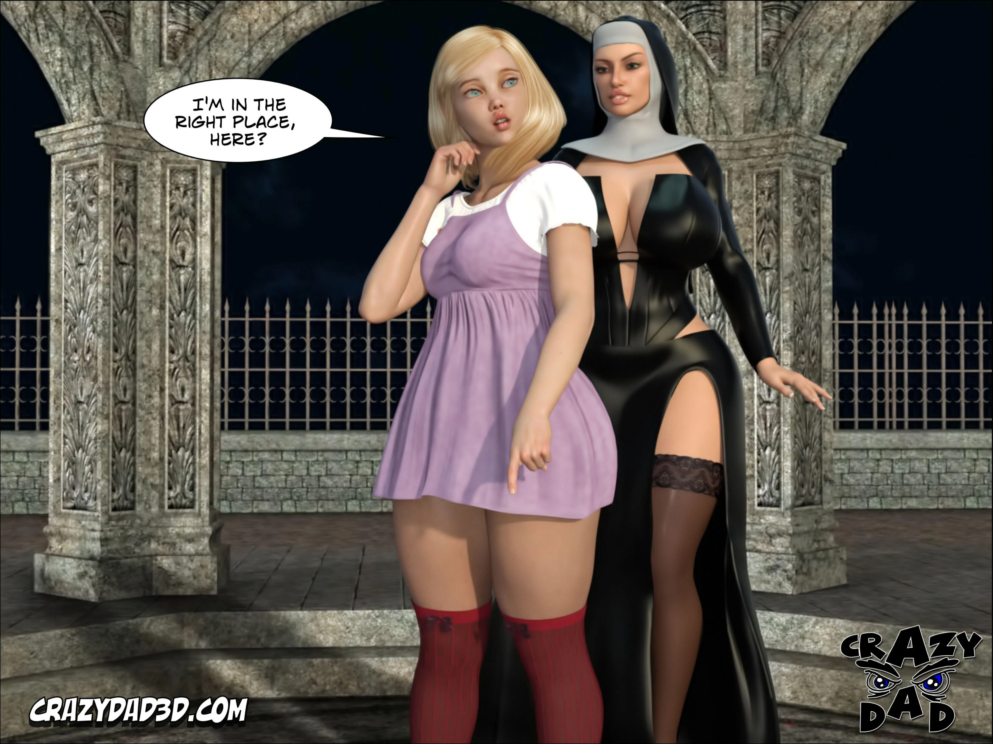 Evil Nun 2 porn comic picture 17