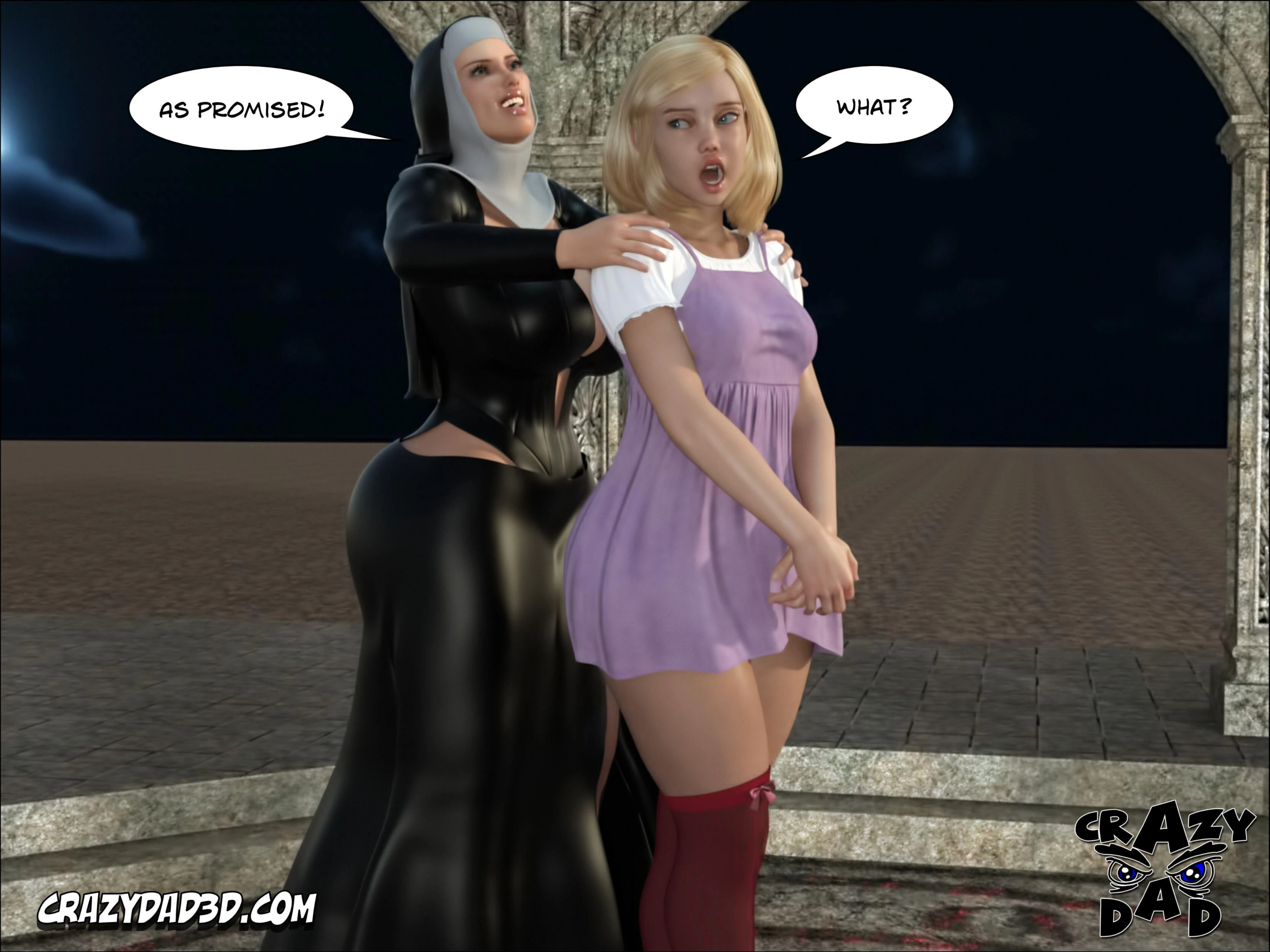 Evil Nun 2 porn comic picture 20