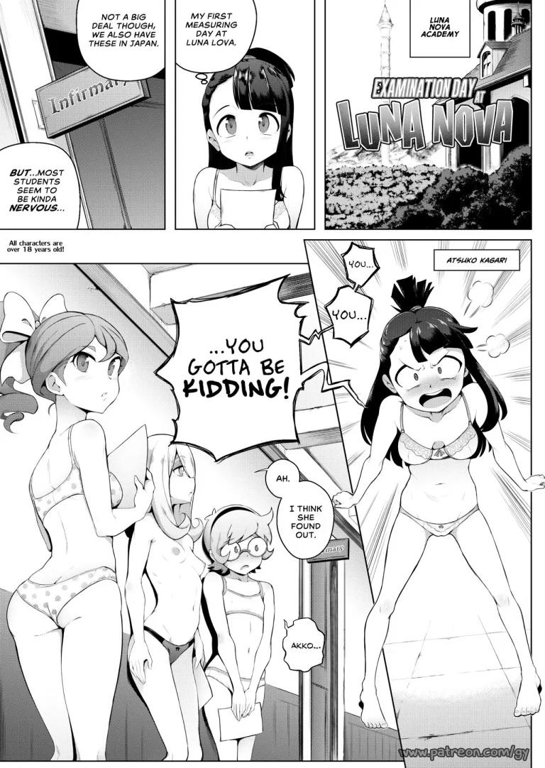 Examination Day at Luna Nova porn comic picture 1