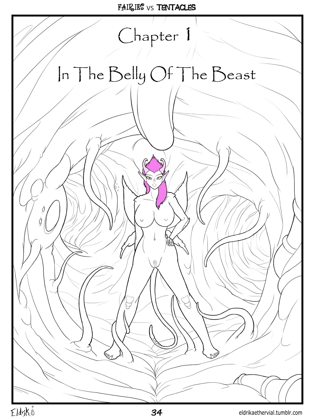 Fairies vs Tentacles porn comic picture 1
